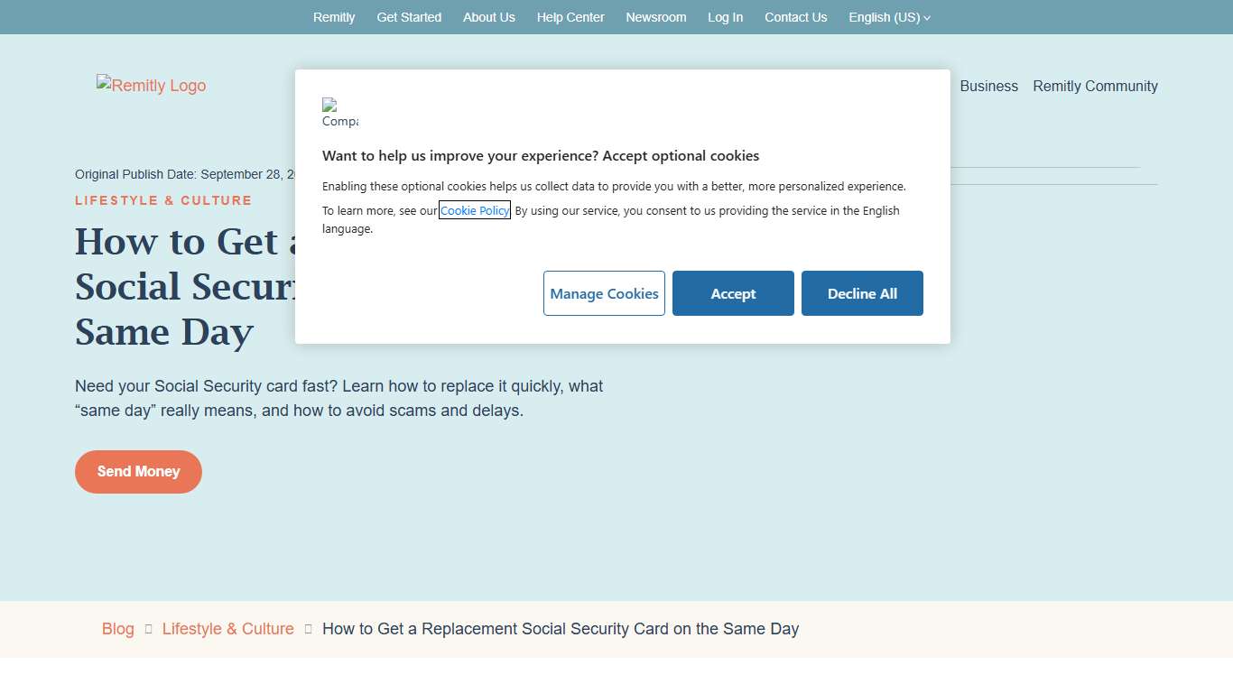 Fastest Ways to Replace Your Lost Social Security Card Remitly